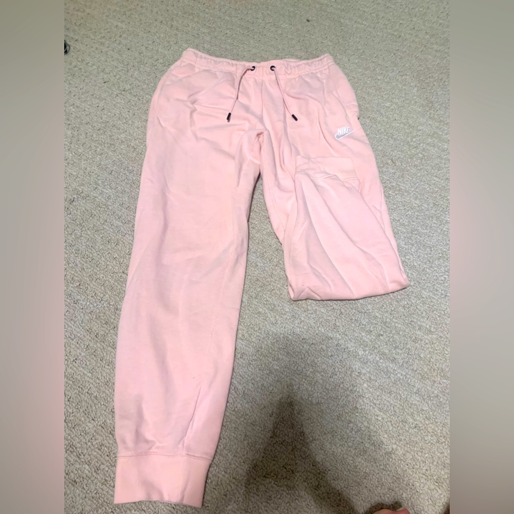 Pink Nike fleece Sweatpants